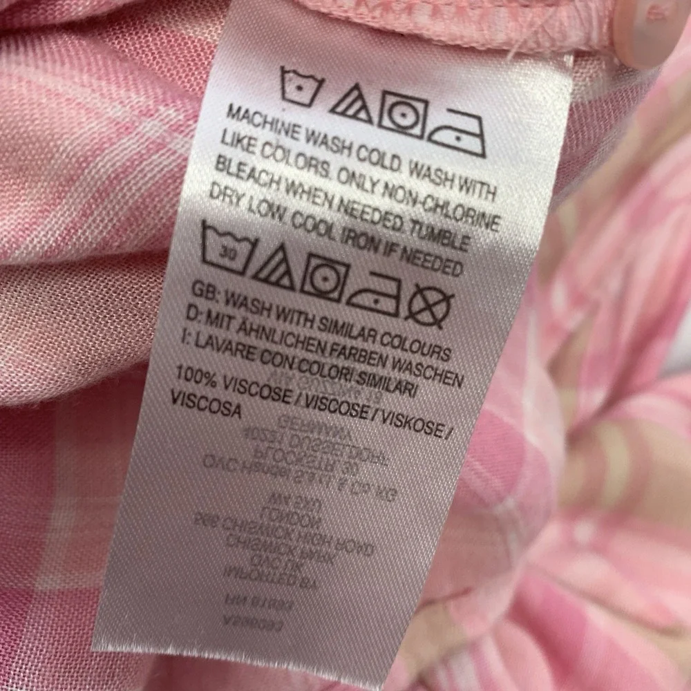 Encore Idina Menzel Pink Plaid Button‎ Front Soft Flannel Shirt Woman 2X Casual